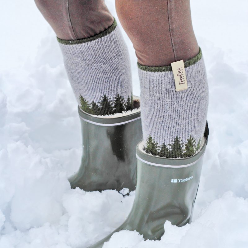 Treeline Skookumchuck Socks Designed by Hank White Co.